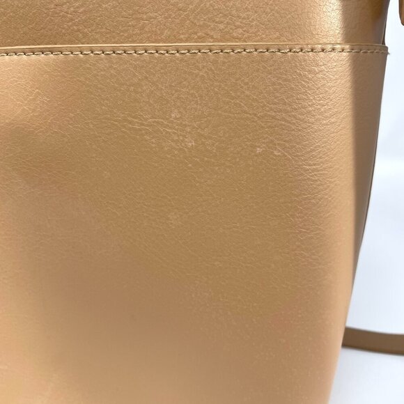Pixie Mood Mag 10.25 x 11 Vegan Leather Crossbody Bag, Sand Color (flaws) - Picture 12 of 14